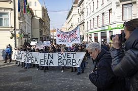 Shod v podporo študentov v Srbiji