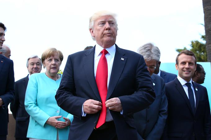 Donald Trump in Angela Merkel se pogosto znajdeta na nasprotnih bregovih. | Foto: Reuters