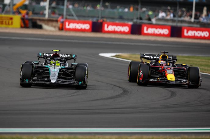 Silverstone Lewis Hamilton Max Verstappen | Zadnjo dirko v Silverstonu je dobil Lewis Hamilton, Max Verstappen je letos za zdaj osvojil sedem zmag. | Foto Guliverimage