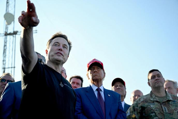 Elon Musk, Donald Trump, raketa, izstrelitev, starship | Foto Reuters