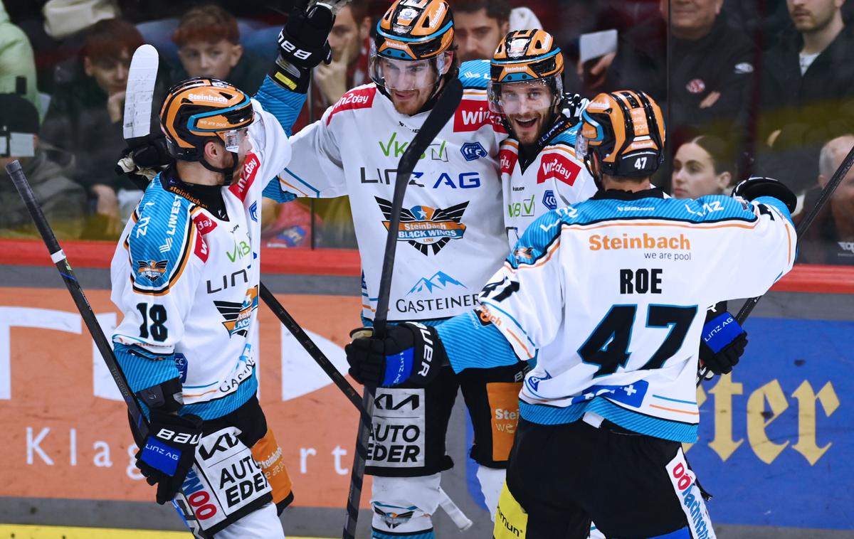 Black Wings Linz | Linz, ki je še v nedeljo igral sedmo tekmo četrfinala, je po podaljšku prišel do polfinalne zmage nad Celovcem. | Foto EC-KAC/Florian Pessentheiner