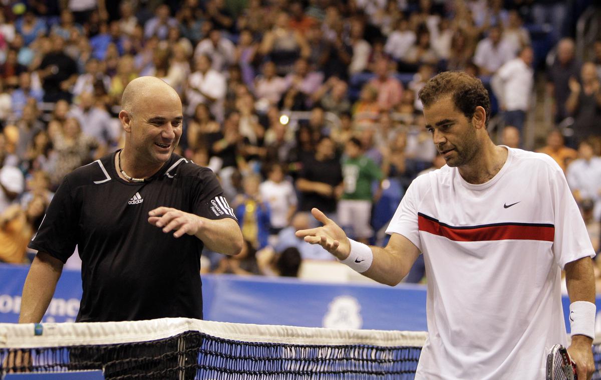 Andre Agassi, Pete Sampras | Andre Agassi in Pete Sampras sta šla takrat nekoliko predaleč. | Foto Guliverimage