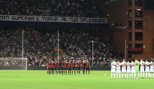 Roma proti Atalanti rešila točko, navijači Genoe 43 minut v tišini