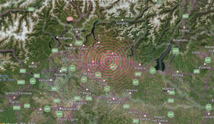 Severno Italijo stresel potres