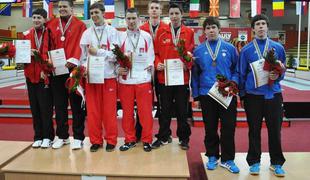 Tomaž in Klemen Ivančič z bronom okrog vratu