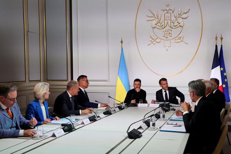 Koalicija voljnih, Emmanuel Macron, Volodimir Zelenski, Ukrajina, Rusija | Foto: Reuters