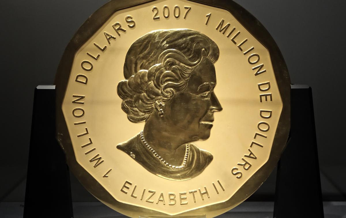 zlati kovanec, 100 kg | Zlatnika niso nikoli našli, lopovi so ga verjetno razrezali in prodali. | Foto Reuters