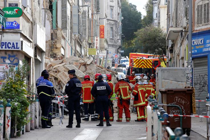 zrušnje stavb Marseille | Foto: Reuters
