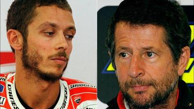 Valentino Rossi vs Graziano Rossi (video)