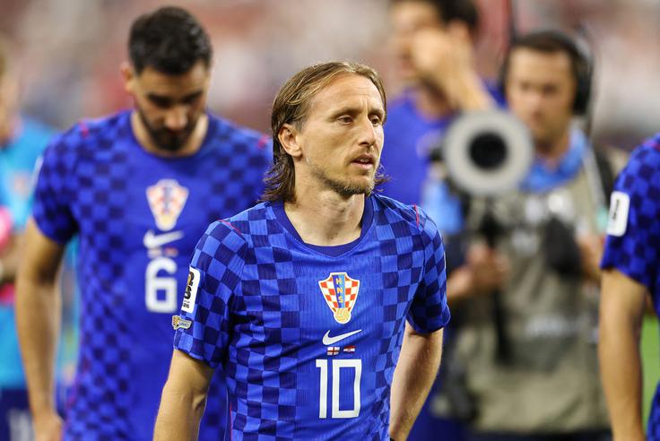 Luka Modrić še ni rekel zadnje. Za Hrvaško namerava zaigrati tudi jeseni v ligi narodov. | Foto: Reuters