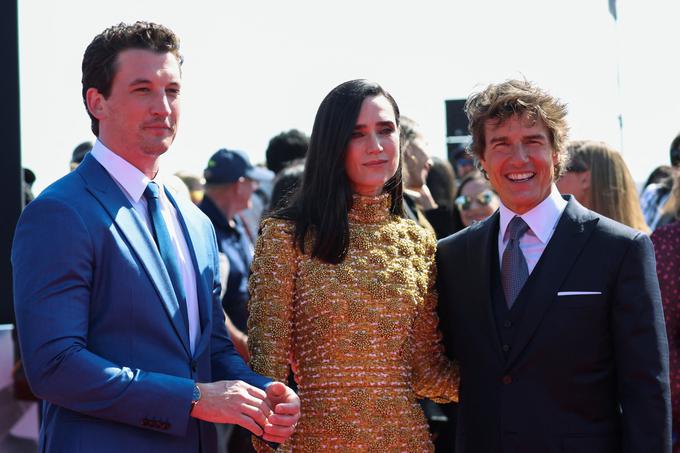 Igralska ekipa Miles Teller, Jennifer Connelly in Tom Cruise | Foto: Reuters