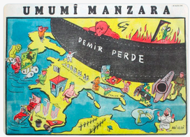 Turška karikatura iz leta 1950