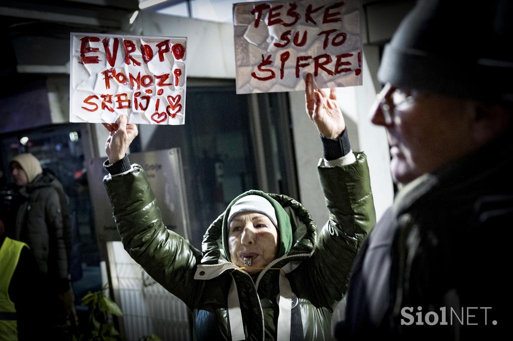 Beograjski protest RTS