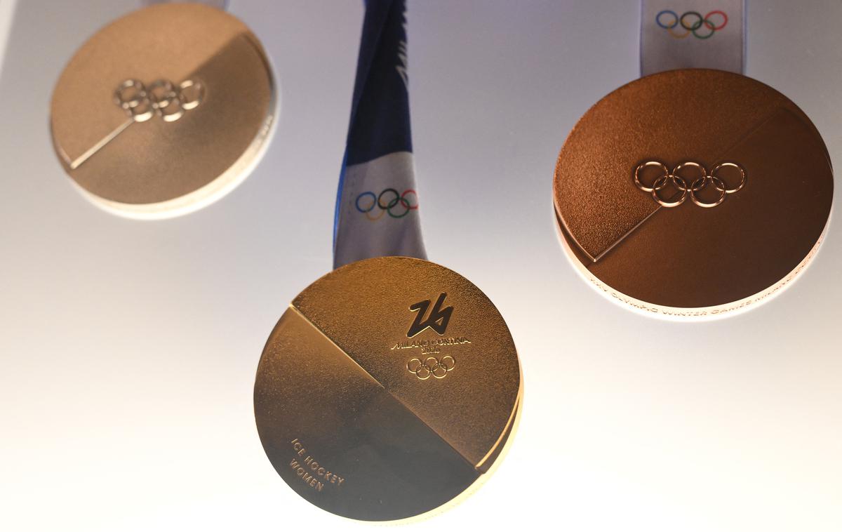 olimpijske kolajne 2026 Cortina Milano | To so kolajne, za katere se bodo športniki borili februarja 2026. | Foto Reuters