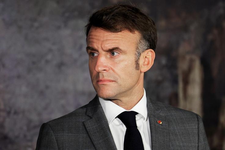 Macron je skupaj z britanskim kolegom Keirom Starmerjem na čelu prizadevanj za oblikovanje koalicije v podporo Ukrajini. | Foto: STA