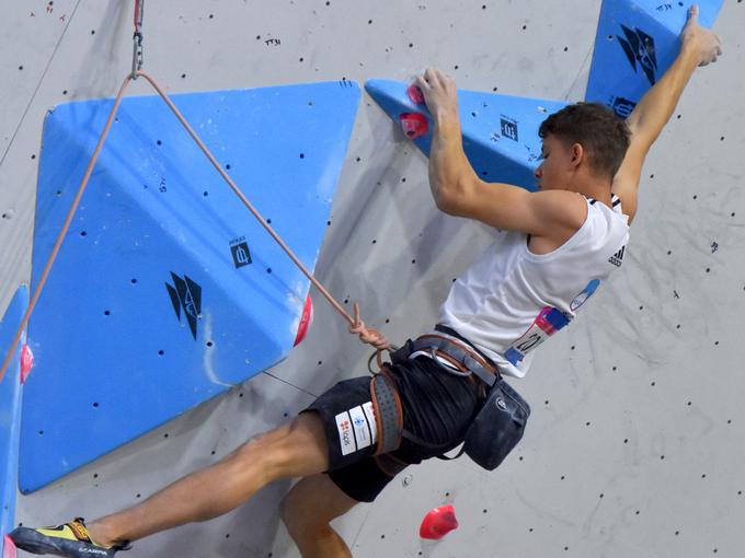 Luka Potočar je novi mladinski evropski prvak v težavnosti. | Foto: Klemen Kejžar
