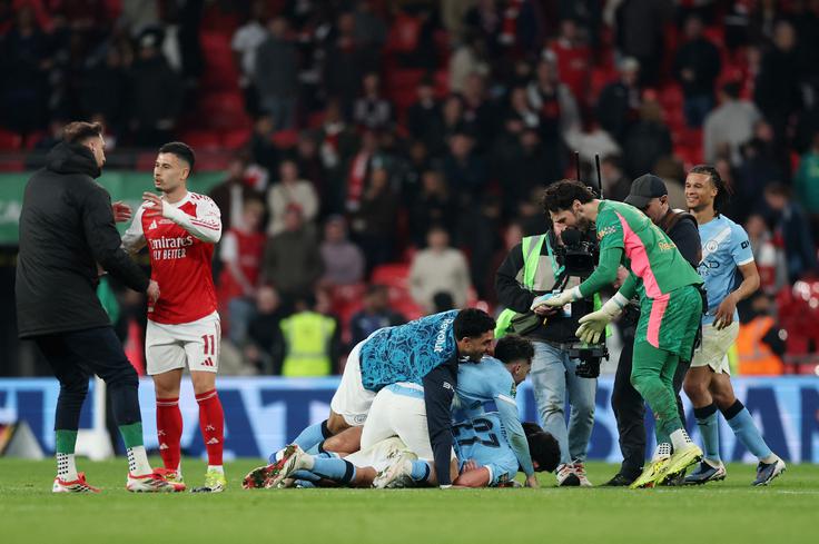 City je devetič postal zmagovalec ligaškega pokala. | Foto: Reuters