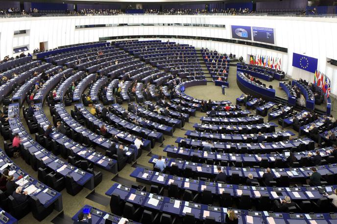 Evropski parlament | Na evropskih volitvah se obeta krepitev skrajne desnice s povečanjem števila poslancev v obeh njenih političnih skupinah v parlamentu. Gre za preslikavo njihove vse večje vloge v članicah, kjer marsikje prevzemajo vse vidnejšo vlogo v parlamentih in vladah. A dejanski vpliv na politiko EU še ni jasen, tudi zaradi neenotnosti njihovih stališč. | Foto STA