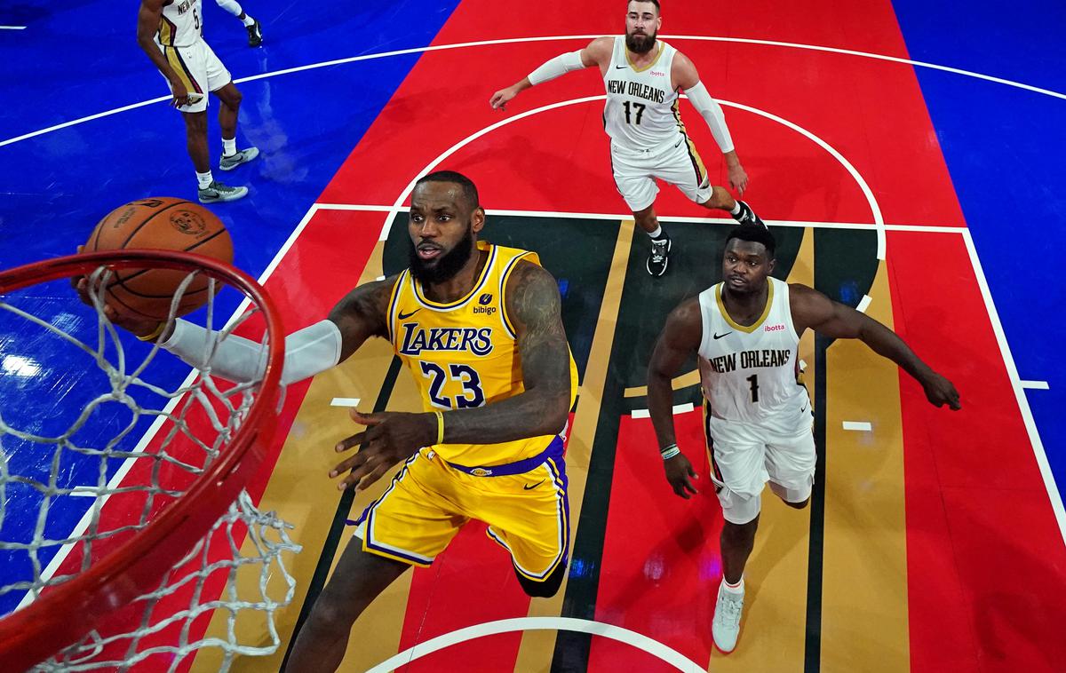 LeBron James Los Angeles Lakers | LeBron James bi lahko bogato kariero oplemenitil še z eno lovoriko. Od nje je oddaljen le še en korak. | Foto Reuters