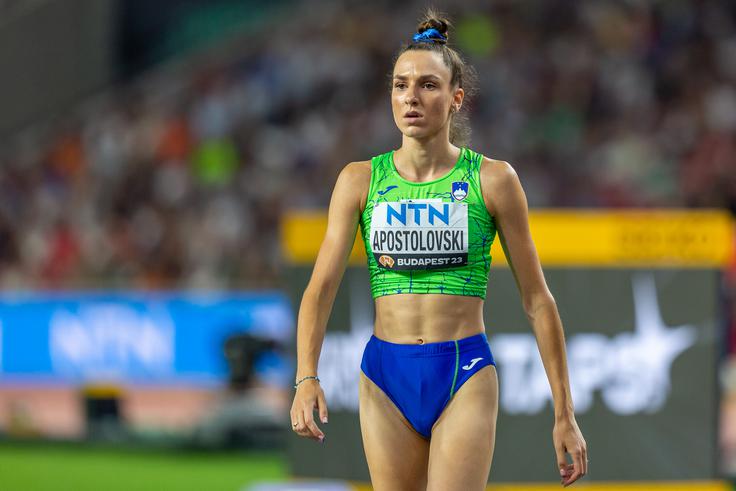 Lia Apostolovski je na SP v Budimpešti osvojila deveto mesto. | Foto: Peter Kastelic/AZS
