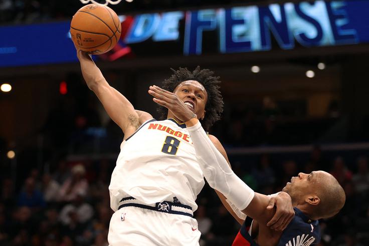 Peyton Watson je dosegel največ točk v karieri na eni tekmi lige NBA. | Foto: Reuters