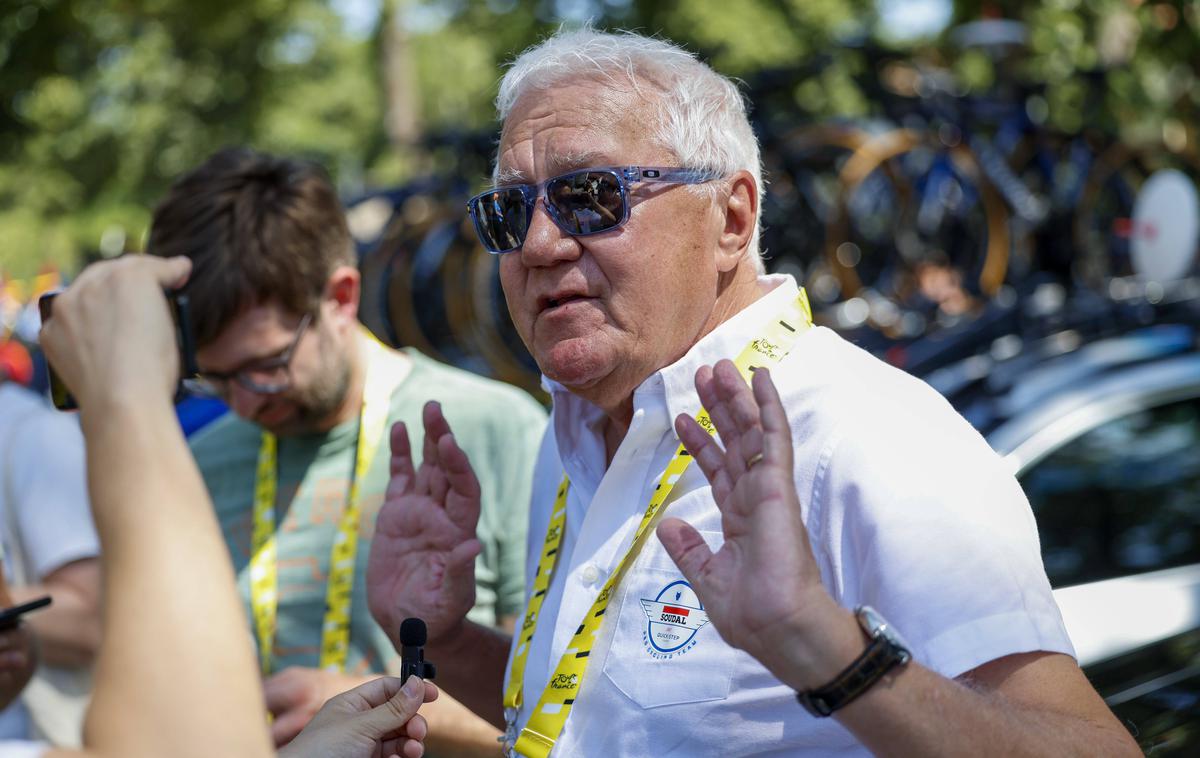 Patrick Lefevere | Patrick Lefevere trdi, da je Remco Evenepoel ponudbo ekipe Red Bull - BORA - hansgrohe vrgel v smeti, ne da bi jo sploh pogledal. | Foto Guliverimage