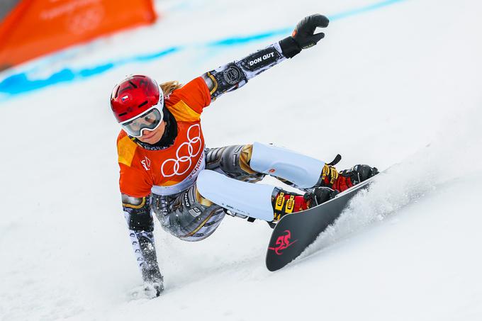 Čehinja Ester Ledecka, dvakratna olimpijska prvakinja v Pjongčangu! | Foto: Stanko Gruden, STA
