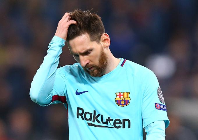 Lionel Messi v zadnjih sezonah v ligi prvakov ne posega po najvišjih mestih. Po porazu v Rimu je bil zelo potrt. | Foto: Reuters