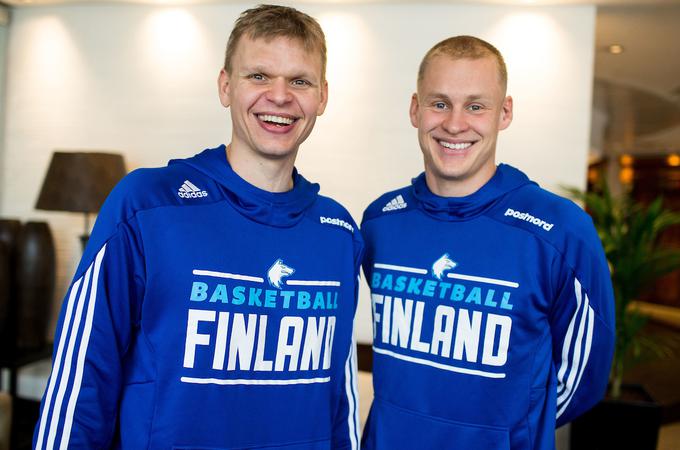 Teemu Rannikko in Sasu Salin sta del finske reprezentance, nekoč pa sta oba igrala za Olimpijo. | Foto: Vid Ponikvar