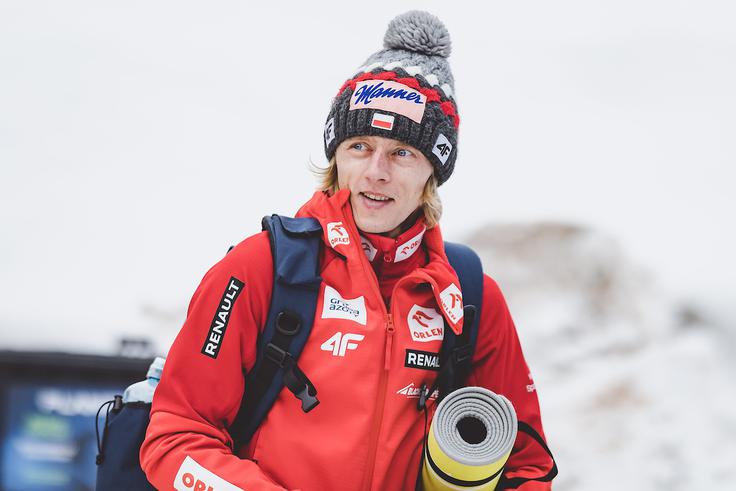 Dawid Kubacki je na 24. mestu svetovnega pokala najvišje uvrščeni Poljak. | Foto: Sportida