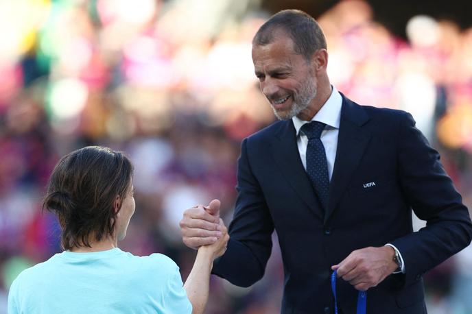 Arsenal Barcelona finale liga prvakinj Renee Slegers Aleksander Čeferin | Aleksander Čeferin je napovedal ustanovitev novega tekmovanja na stari celini | Foto Reuters