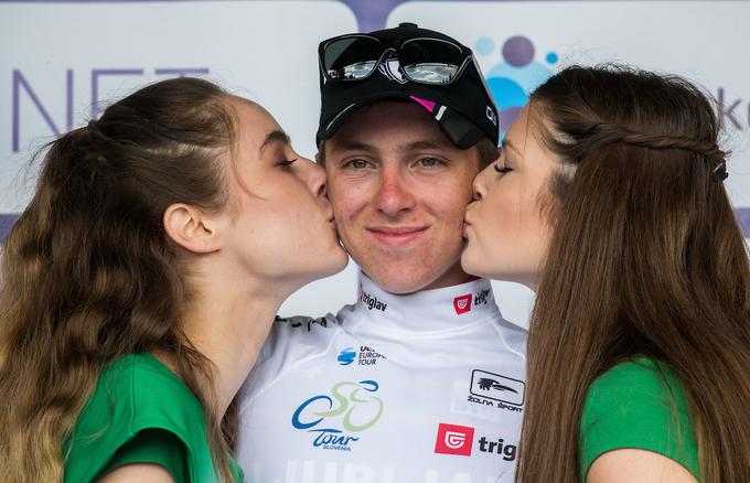 Tadej Pogačar je letošnjo dirko po Baskiji končal na šestem mestu in v beli majici najboljšega mladega kolesarja. | Foto: Vid Ponikvar