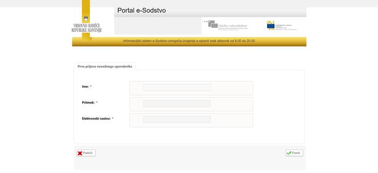 brskanje po zemljiški knjigi | Foto: portal e-sodstvo
