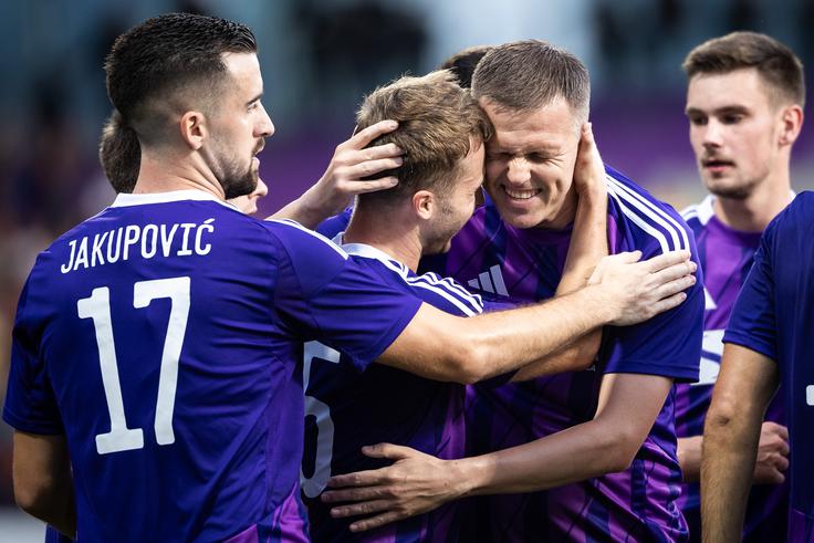Mariborčani so v četrtek povedli v 13. minuti, a so gostje odgovorili. | Foto: Jure Banfi/alesfevzer.com