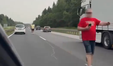 Popoldne na gorenjski avtocesti: "To je nevarno, neumno" #video