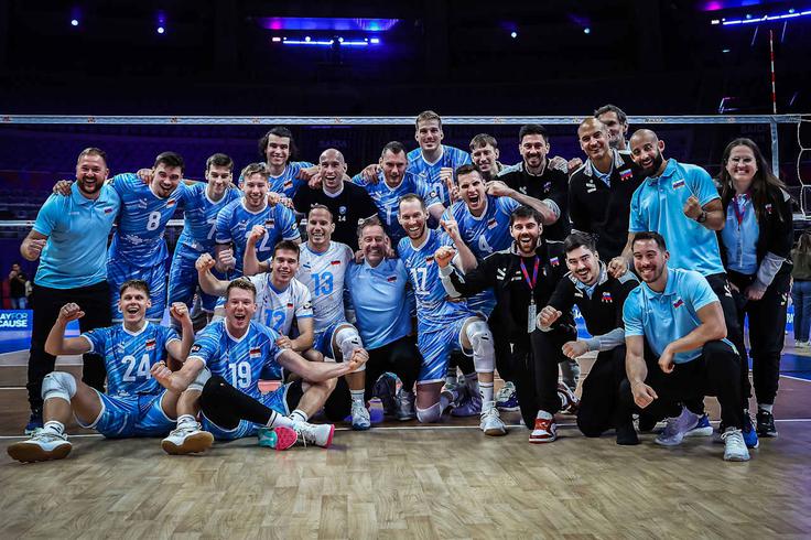 "Ta hitra igra, kakršno smo videli danes, je takšna, kakršno igrajo najboljše ekipe," pravi Jani Kovačič. | Foto: VolleyballWorld
