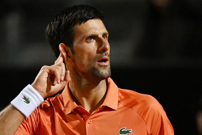 Novak Đoković Rim 2022 | Novak Đoković se je z zmago nad Kanadčanom Felixom Auger-Aliassimo prebil v polfinale mastersa v Rimu. To je bila njegova 999. zmaga na turnirjih ATP.  | Foto Guliverimage