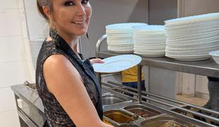 Saša Lendero se je preizkusila v novem poklicu