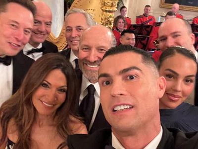 Cristiano Ronaldo se je v Beli hiši srečal z Donaldom Trumpom in posnel ikonični selfi