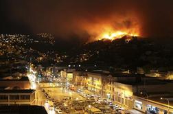 Ogromen požar v Čilu zahteval številna življenja
