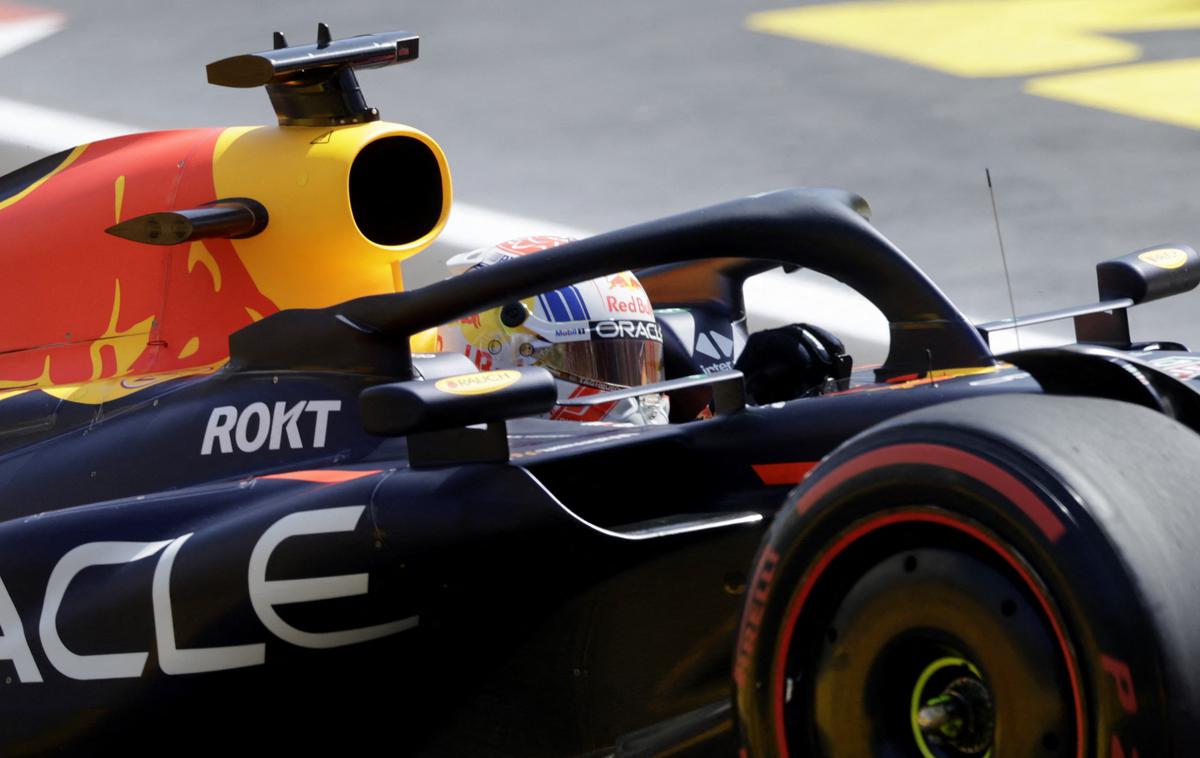 Baku Max Verstappen Red Bull | Max Verstappen je v zadnjih sekundah treninga odpeljal najhitrejši čas. | Foto Reuters