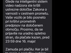 policija, lažno SMS sporočilo