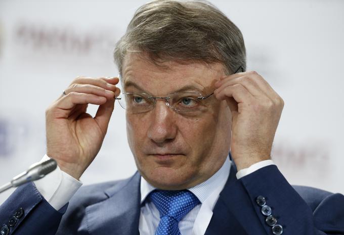 Na čelu Sberbank je že vrsto let Herman Gref, dolgoletni prijatelj in politični sopotnik Vladimirja Putina. | Foto: Reuters