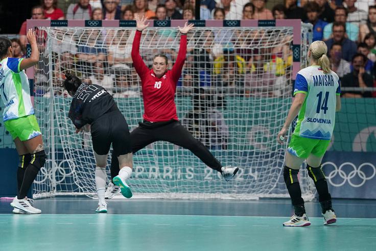 Maja Vojnovič je bila spet razpoložena med vratnicama. Zbrala je 13 obramb. | Foto: Guliverimage