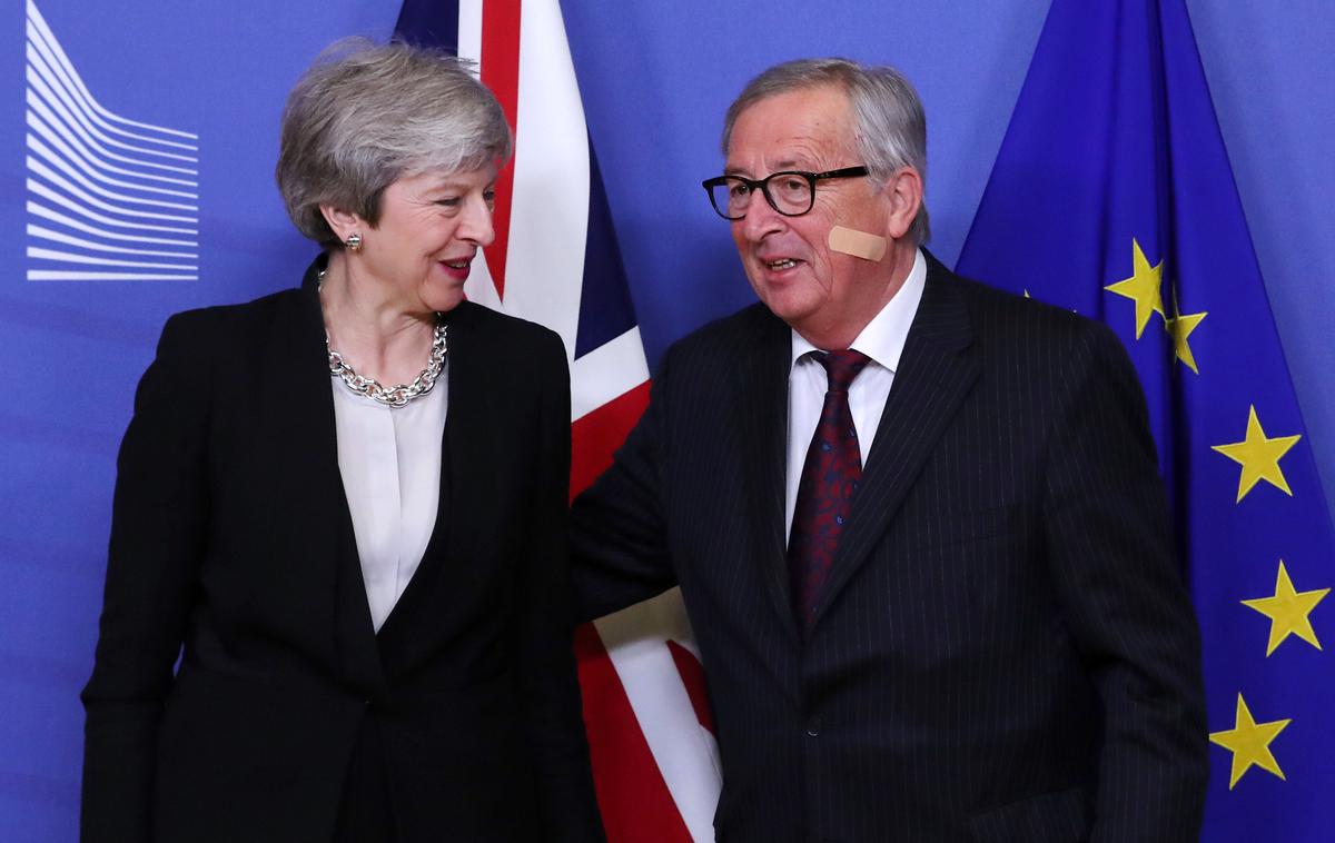 Theresa May in Jean-Claude Juncker | Britanska premierka Theresa May in predsednik Evropske komisije Jean-Claude Juncker | Foto Reuters