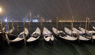 Tudi Benetke je pobelil sneg #foto
