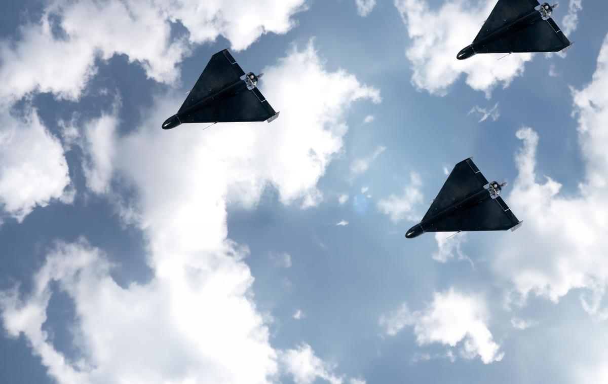 Ruski dron, brezpilotni letalnik | Bodo Ukrajinci Nemcem pomagali pri obrambi pred ruskimi droni? | Foto Shutterstock