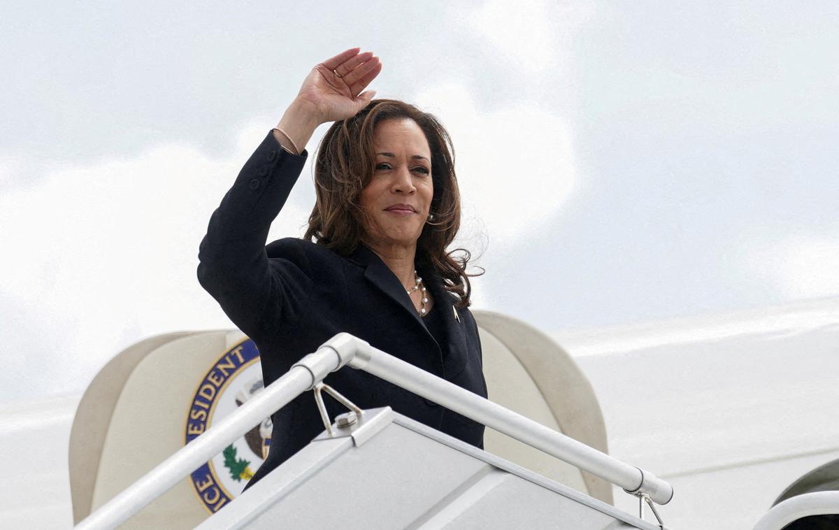 Kamala Harris | Demokrati so sicer v ponedeljek sklenili spletno glasovanje o nominaciji Kamale Harris za predsedniško kandidatko. 59-letna Harrisova bo nominacijo uradno sprejela na demokratski konvenciji v Chicagu sredi avgusta. | Foto Reuters