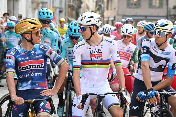 Pogačarja in UAE Emirates je gnala naprej tudi ekipa Visma | Lease a Bike, zdaj zagotovo tudi nepopustljivi Remco Evenepoel. | Foto: Guliverimage