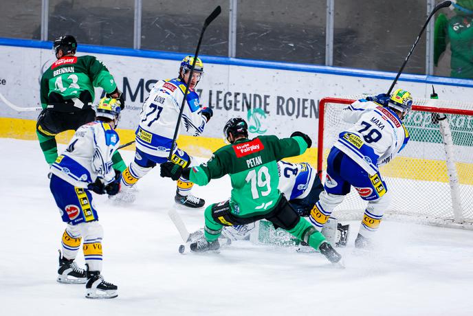 Olimpija še tretjič v sezoni premagala Beljak, Drozg debitiral s podajo #video